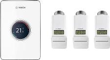 Bosch EasyControl modulerende kamerthermostaat met 3 electronische thermostatische radiatorkranen, wit 7736701393