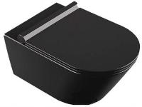 Catalano New Zero wandcloset 55X35 cm mat zwart met gratis toiletblokhouder en 8 Duofresh sticks